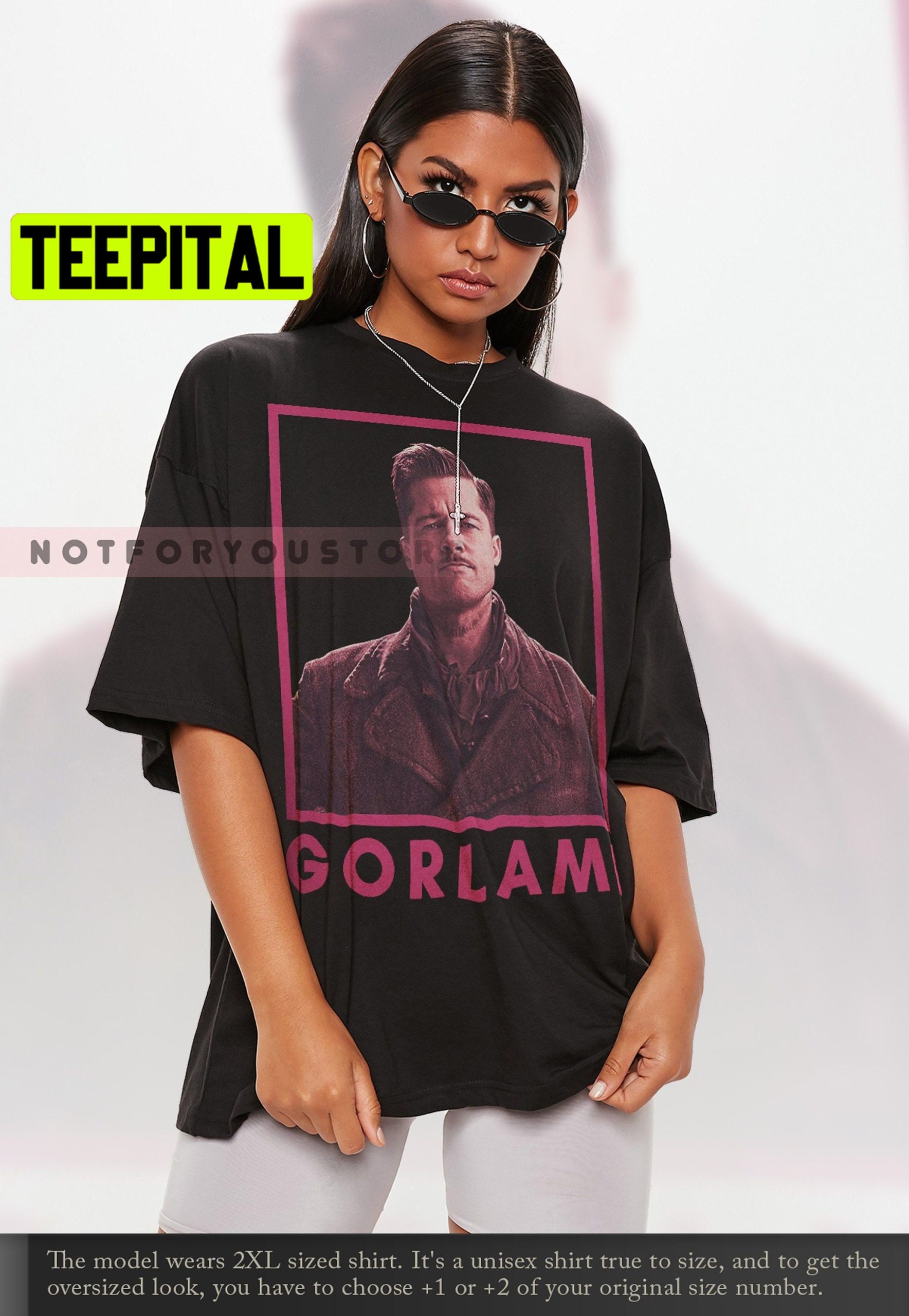 Gorlami Brad Pitt The Inglorious Basterds Trending Unisex T-Shirt Gorlami Brad Pitt The Inglorious Basterds Trending Unisex T-Shirt