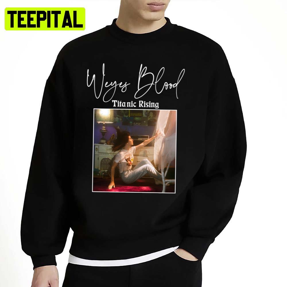 Graphic Art Titanic Rising Weyes Blood Unisex Sweatshirt Graphic Art Titanic Rising Weyes Blood Unisex Sweatshirt