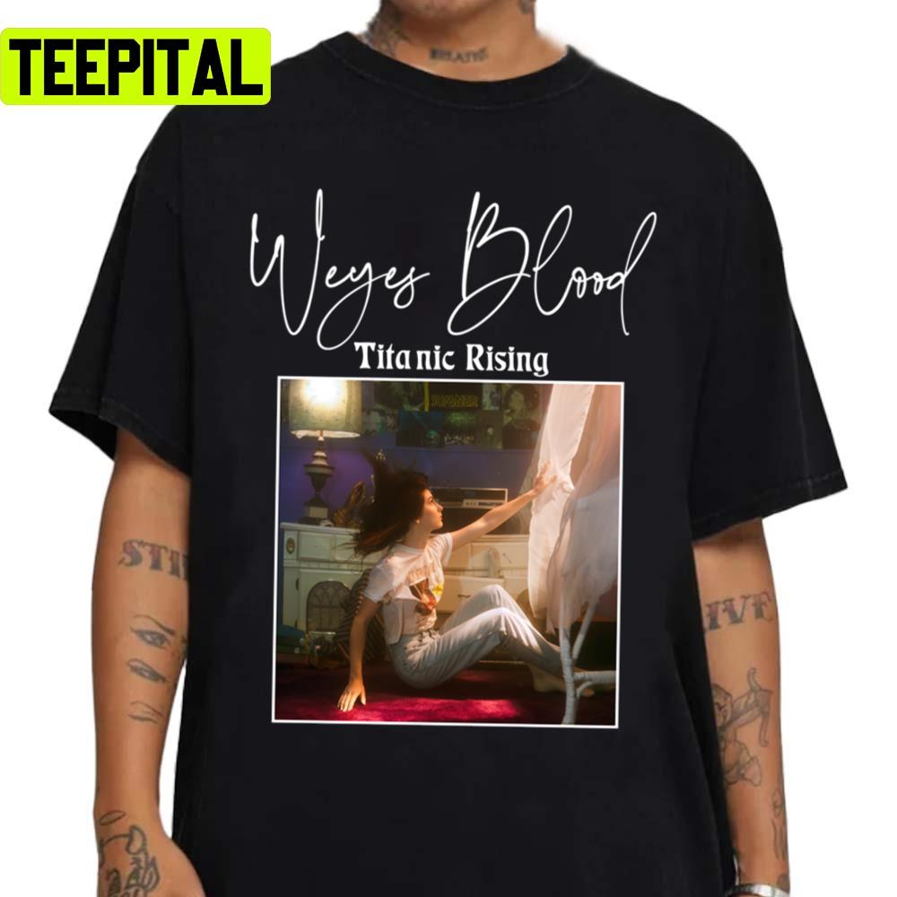 Graphic Art Titanic Rising Weyes Blood Unisex Sweatshirt Graphic Art Titanic Rising Weyes Blood Unisex Sweatshirt