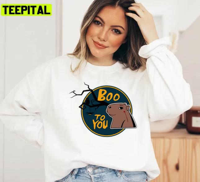Halloween Capybara Capy Boo To You Unisex Sweatshirt Halloween Capybara Capy Boo To You Unisex Sweatshirt