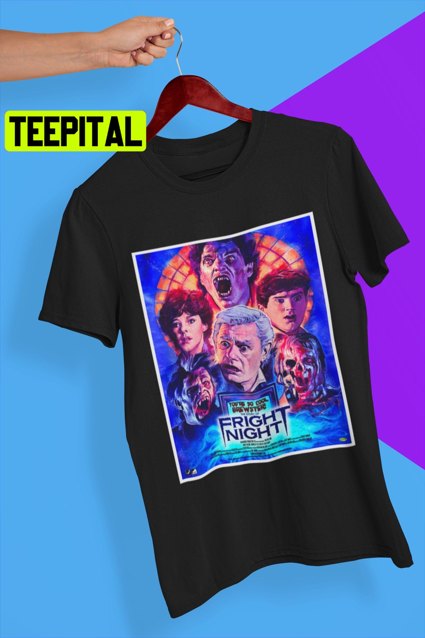 Halloween Fright Night Movie Soft 80s Movie Trending Unisex T-Shirt Halloween Fright Night Movie Soft 80s Movie Trending Unisex T-Shirt