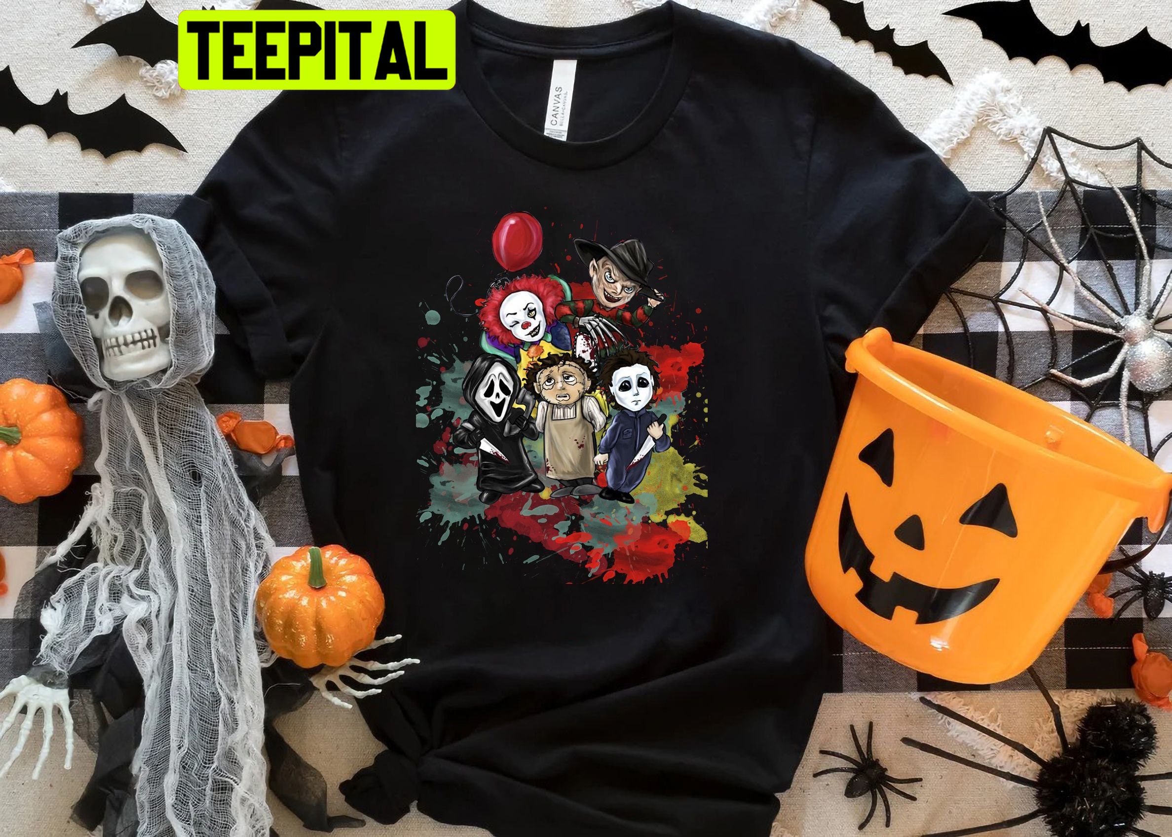 Halloween Horror Movie Killers Trending Unisex Shirt Halloween Horror Movie Killers Trending Unisex Shirt