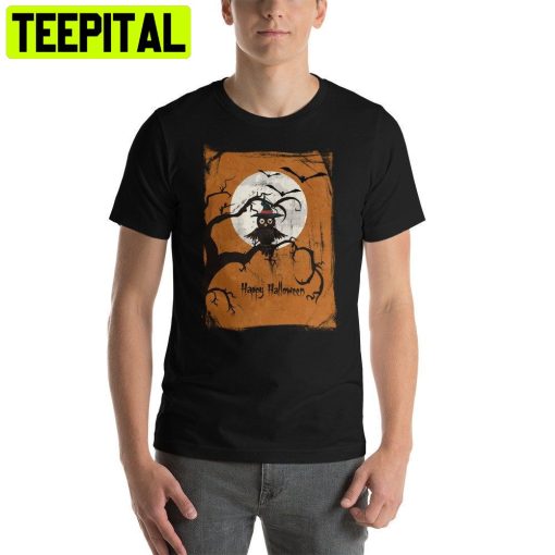 Halloween Owl Vampire Bats Trending Unisex Shirt