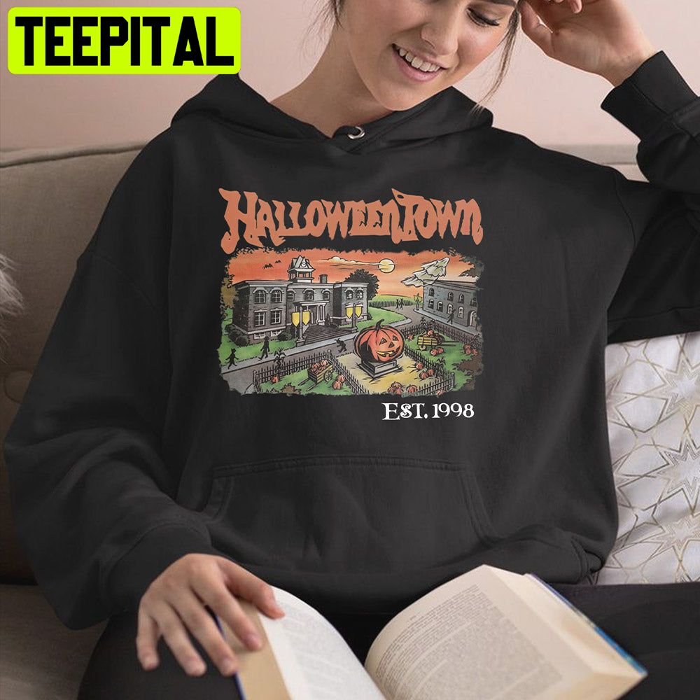 Halloween Town Embroidered Sweatshirt Hoodie Trending Unisex Hoodie Halloween Town Embroidered Sweatshirt Hoodie Trending Unisex Hoodie