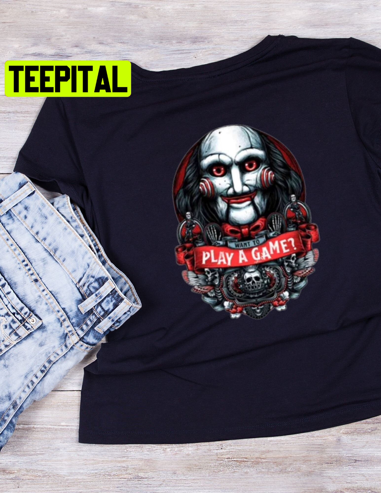 Halloween Vintage Jigsaw Trending Unisex T-Shirt Halloween Vintage Jigsaw Trending Unisex T-Shirt