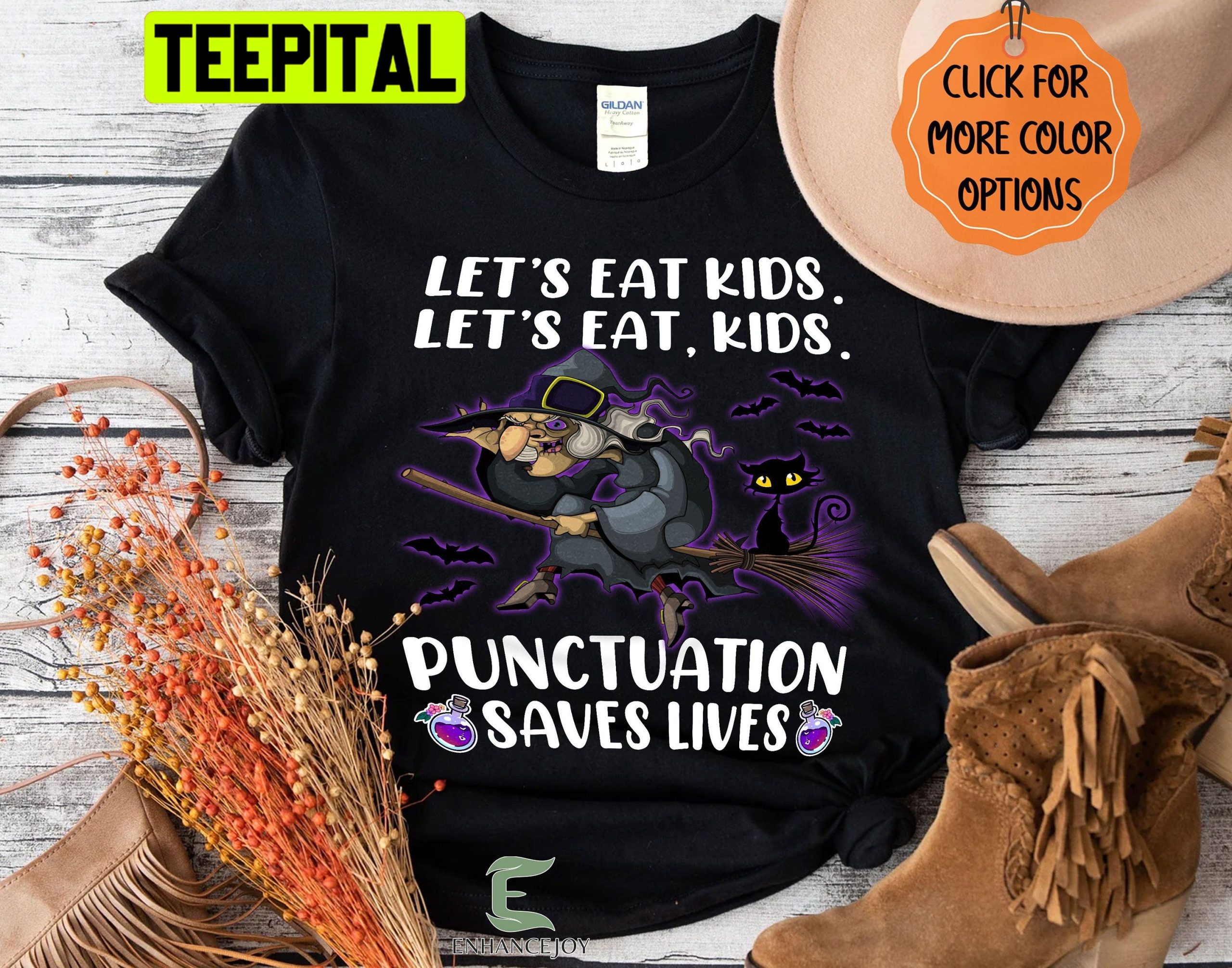 Halloween Witch Let's Eat Trending Unisex T-Shirt Halloween Witch Let's Eat Trending Unisex T-Shirt