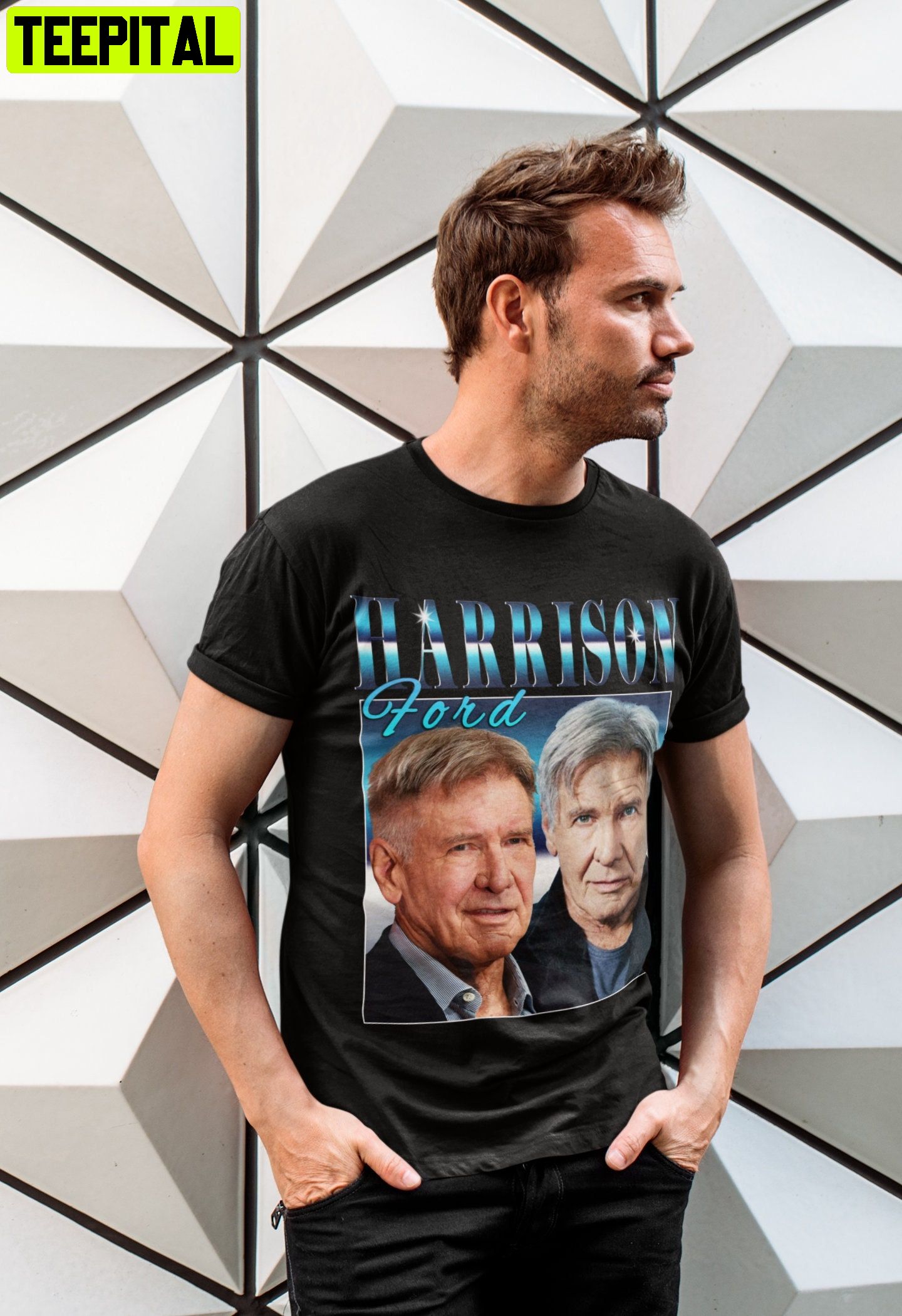 Harrison Ford Retro Design T-Shirt Harrison Ford Retro Design T-Shirt