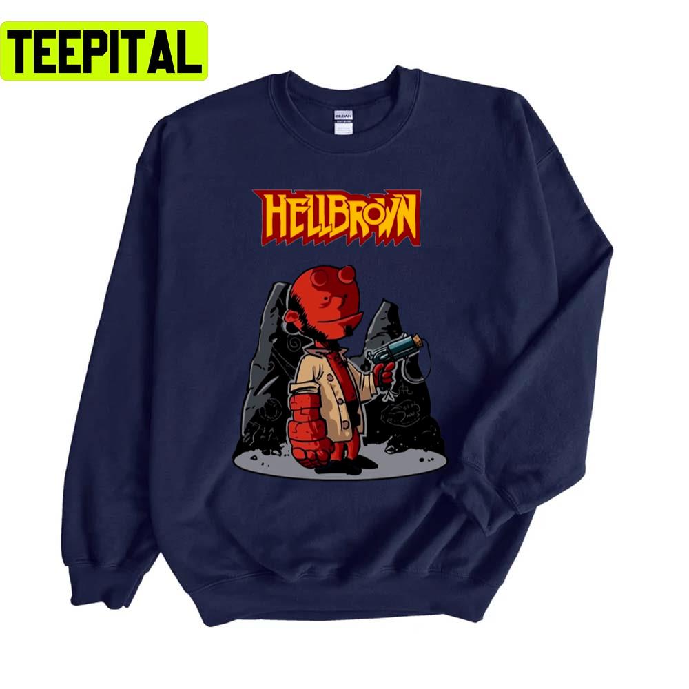 Hellbrown Funny Chibi The Hellboy Unisex Sweatshirt Hellbrown Funny Chibi The Hellboy Unisex Sweatshirt