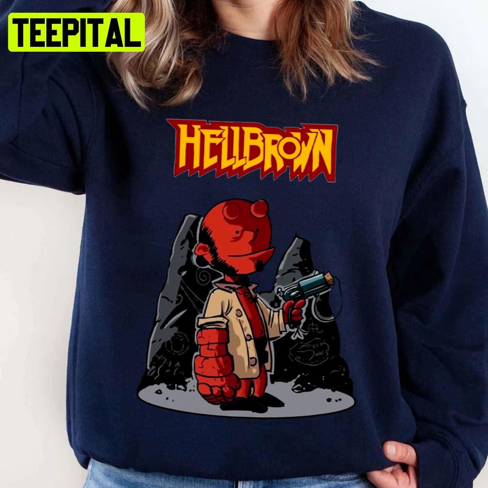 Hellbrown Funny Chibi The Hellboy Unisex Sweatshirt Hellbrown Funny Chibi The Hellboy Unisex Sweatshirt