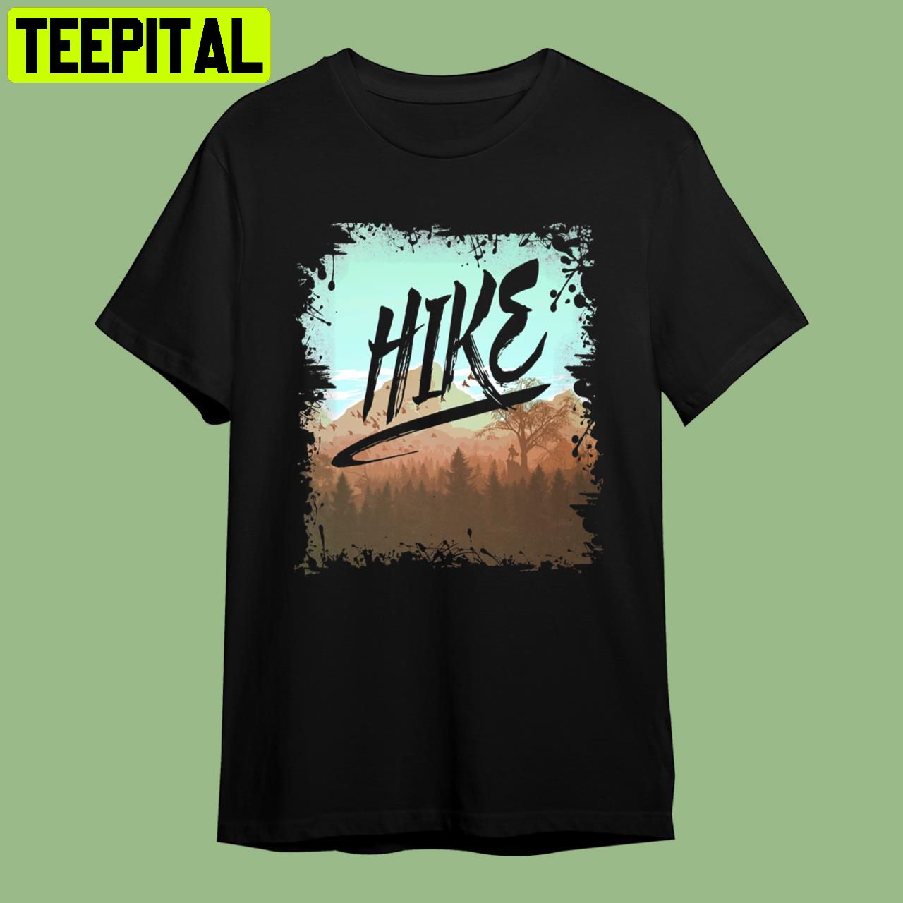 Hike I Love Hiking Retro Art Unisex T-Shirt Hike I Love Hiking Retro Art Unisex T-Shirt