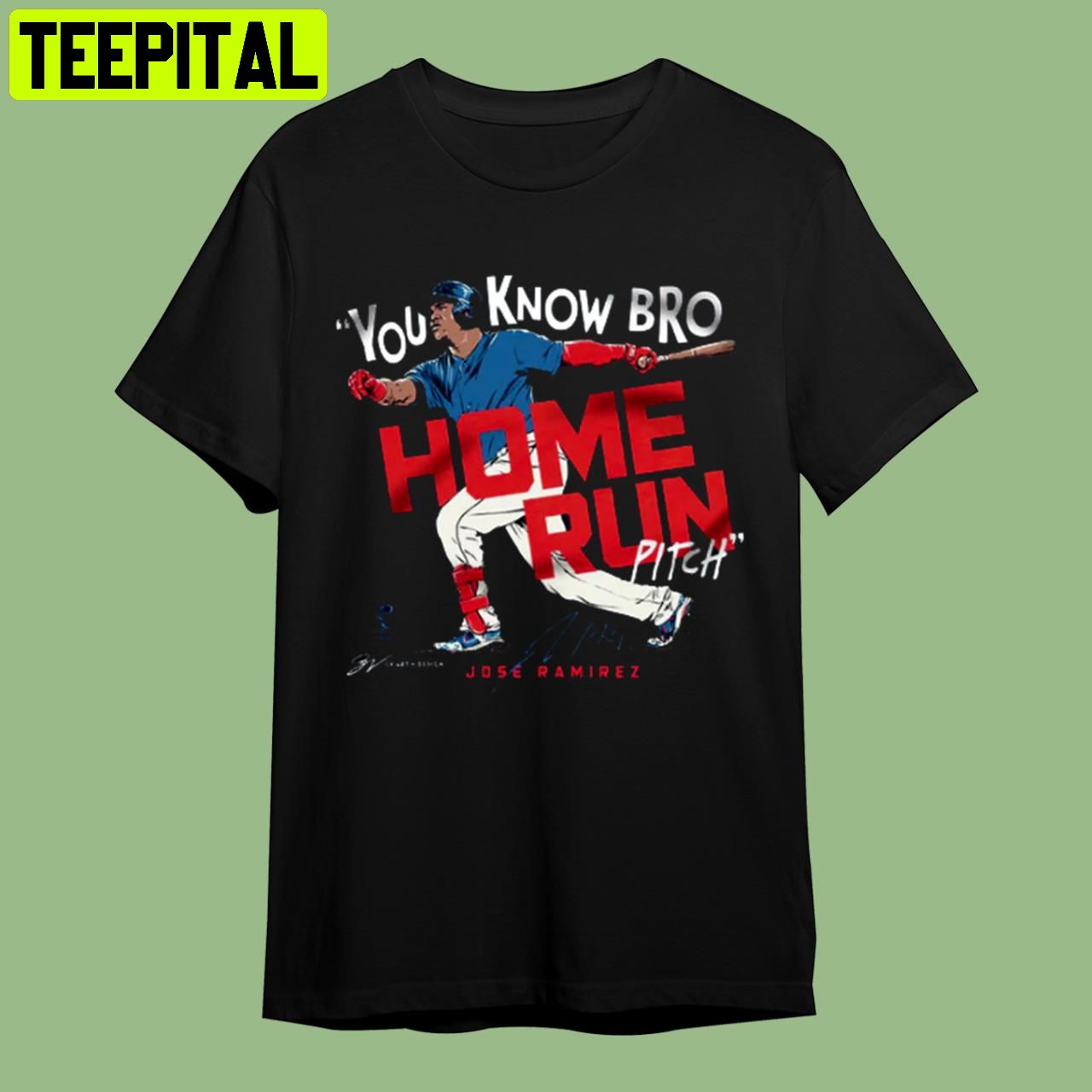 Home Run Pitch Jose Ramirez T Retro Art Unisex T-Shirt Home Run Pitch Jose Ramirez T Retro Art Unisex T-Shirt