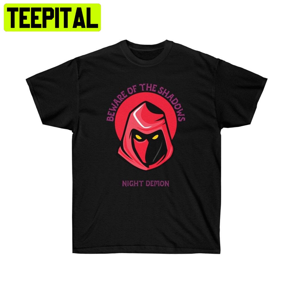 Hooded Night Demon Halloween Trending Unisex T-Shirt Hooded Night Demon Halloween Trending Unisex T-Shirt