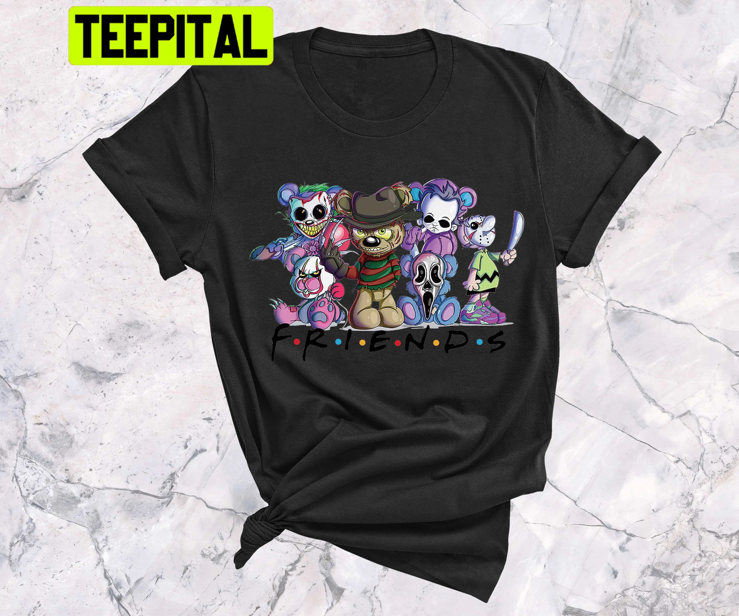 Horror Friends Halloween Pumpkin Witch Skull Monster Boo Scary Monster Trending Unisex T-Shirt Horror Friends Halloween Pumpkin Witch Skull Monster Boo Scary Monster Trending Unisex T-Shirt