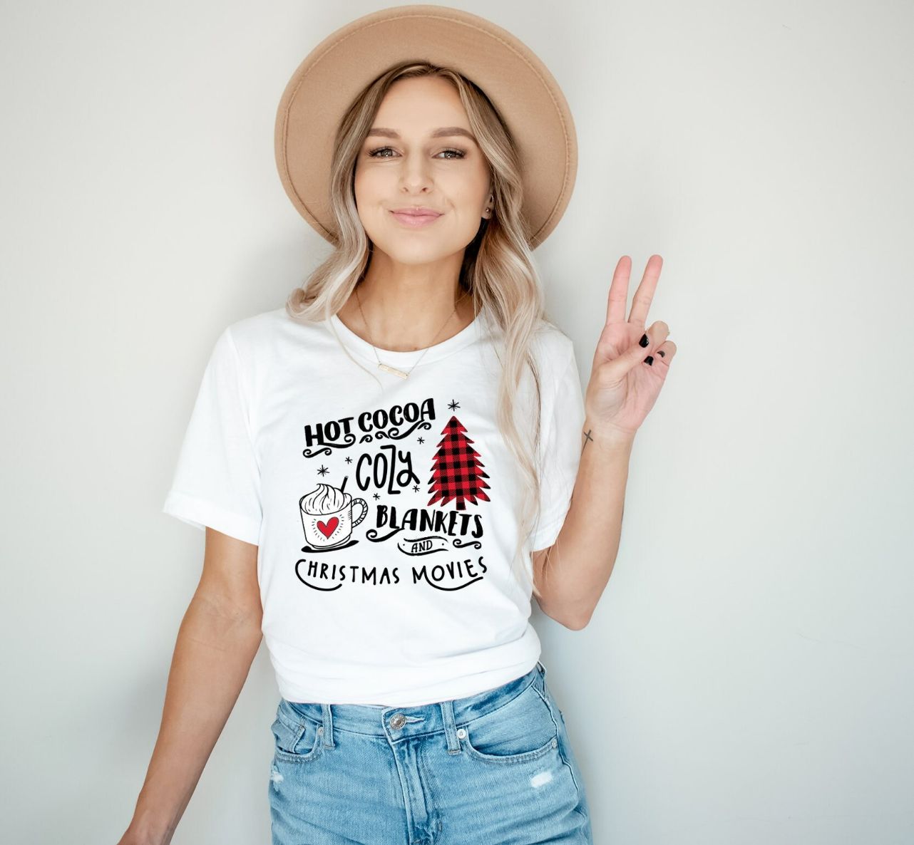 Hot cocoa Cozy Blankets & Christmas Movies Shirt Hot cocoa Cozy Blankets & Christmas Movies Shirt