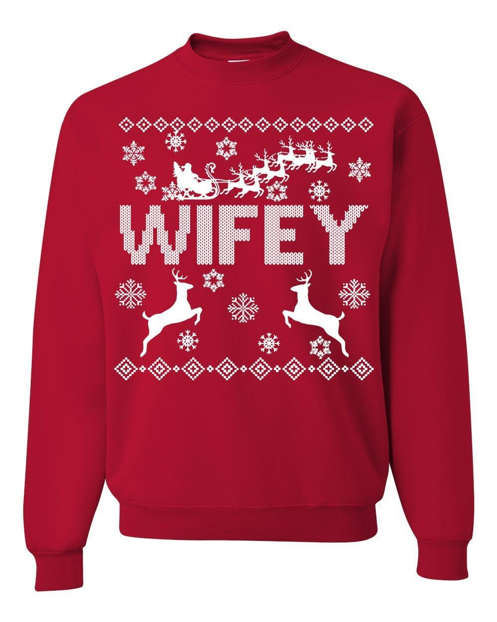HubbyWifey Ugly Christmas Sweater HubbyWifey Ugly Christmas Sweater