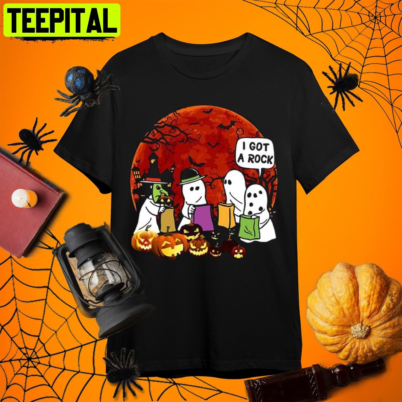 I Got A Rock It's The Great Pumpkin Charlie Brown Halloween Retro Art Unisex T-Shirt I Got A Rock It's The Great Pumpkin Charlie Brown Halloween Retro Art Unisex T-Shirt