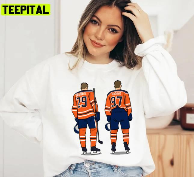 Ice Hockey Player Edmonton Best Duo Unisex T-Shirt Ice Hockey Player Edmonton Best Duo Unisex T-Shirt