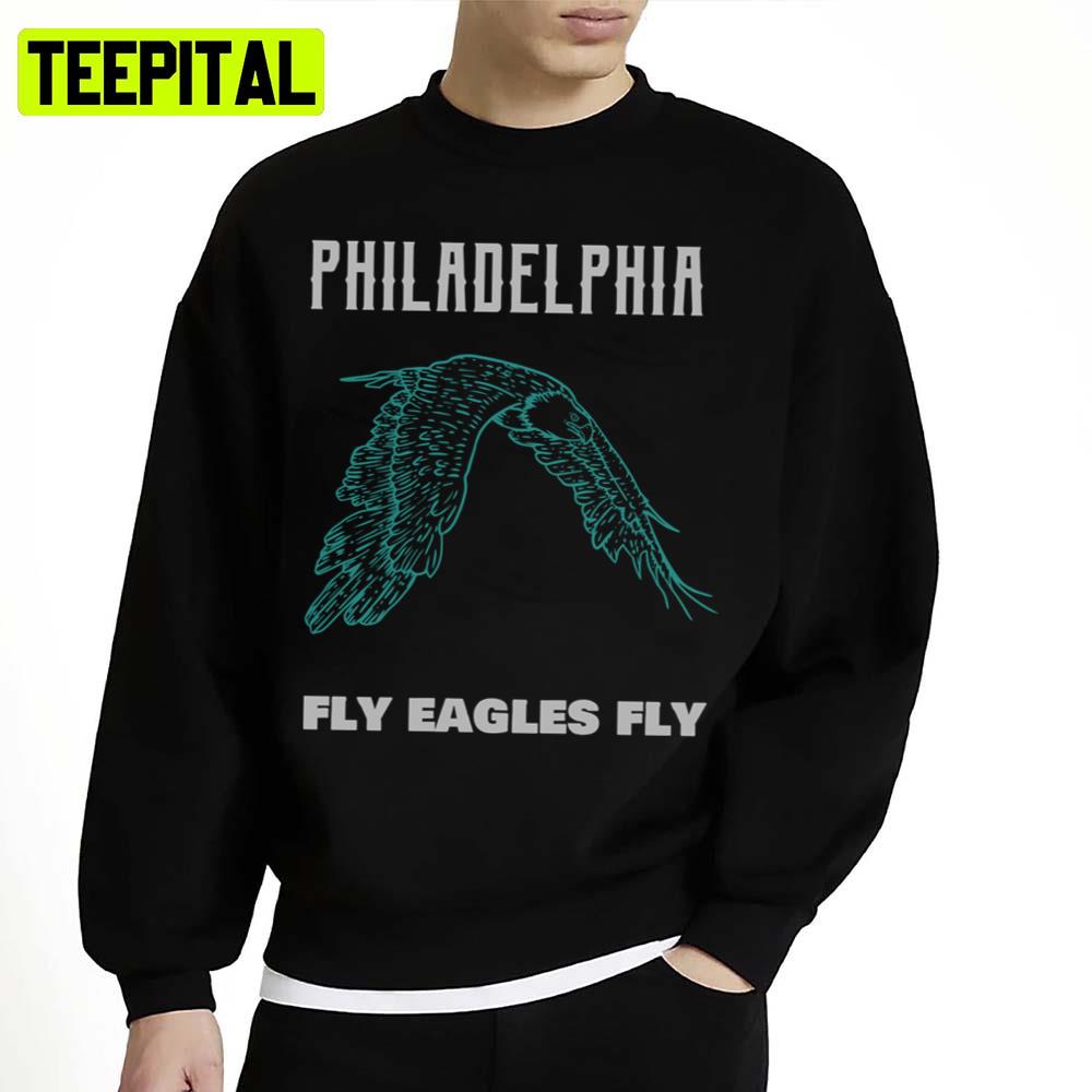 In The Sky Eagles Fly Philadelphia Football Unisex Sweatshirt In The Sky Eagles Fly Philadelphia Football Unisex Sweatshirt