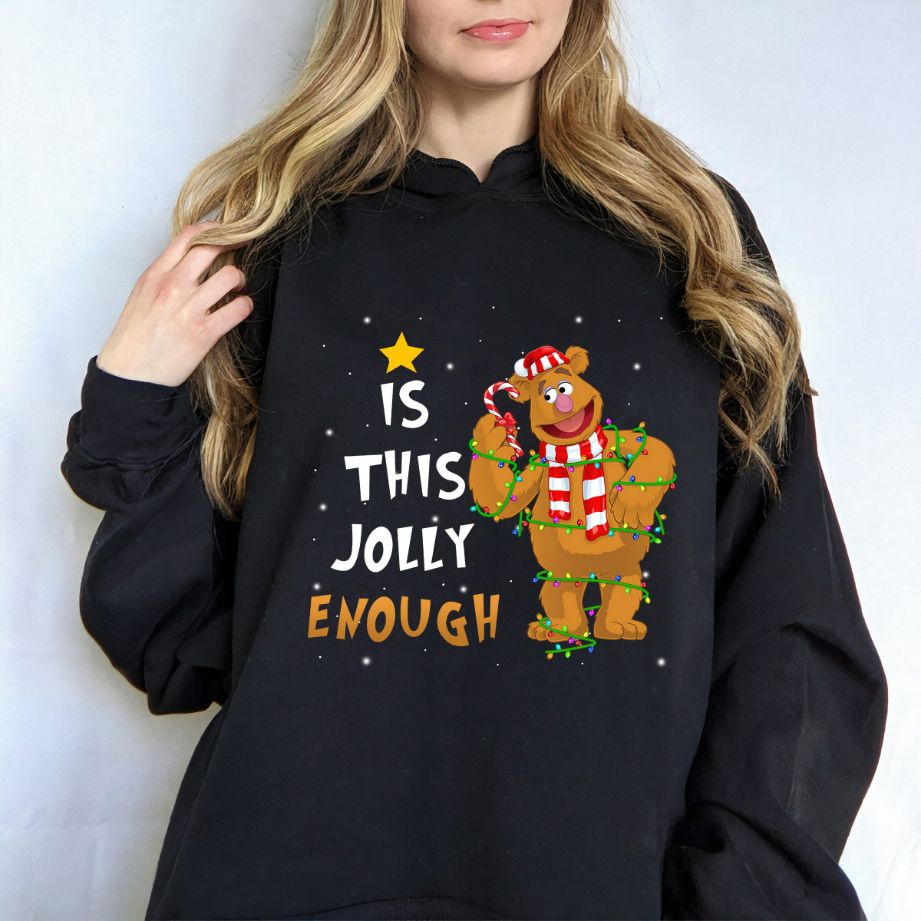 Is This Jolly Enough Fozzie Bear Christmas Lights Hoodie Is This Jolly Enough Fozzie Bear Christmas Lights Hoodie