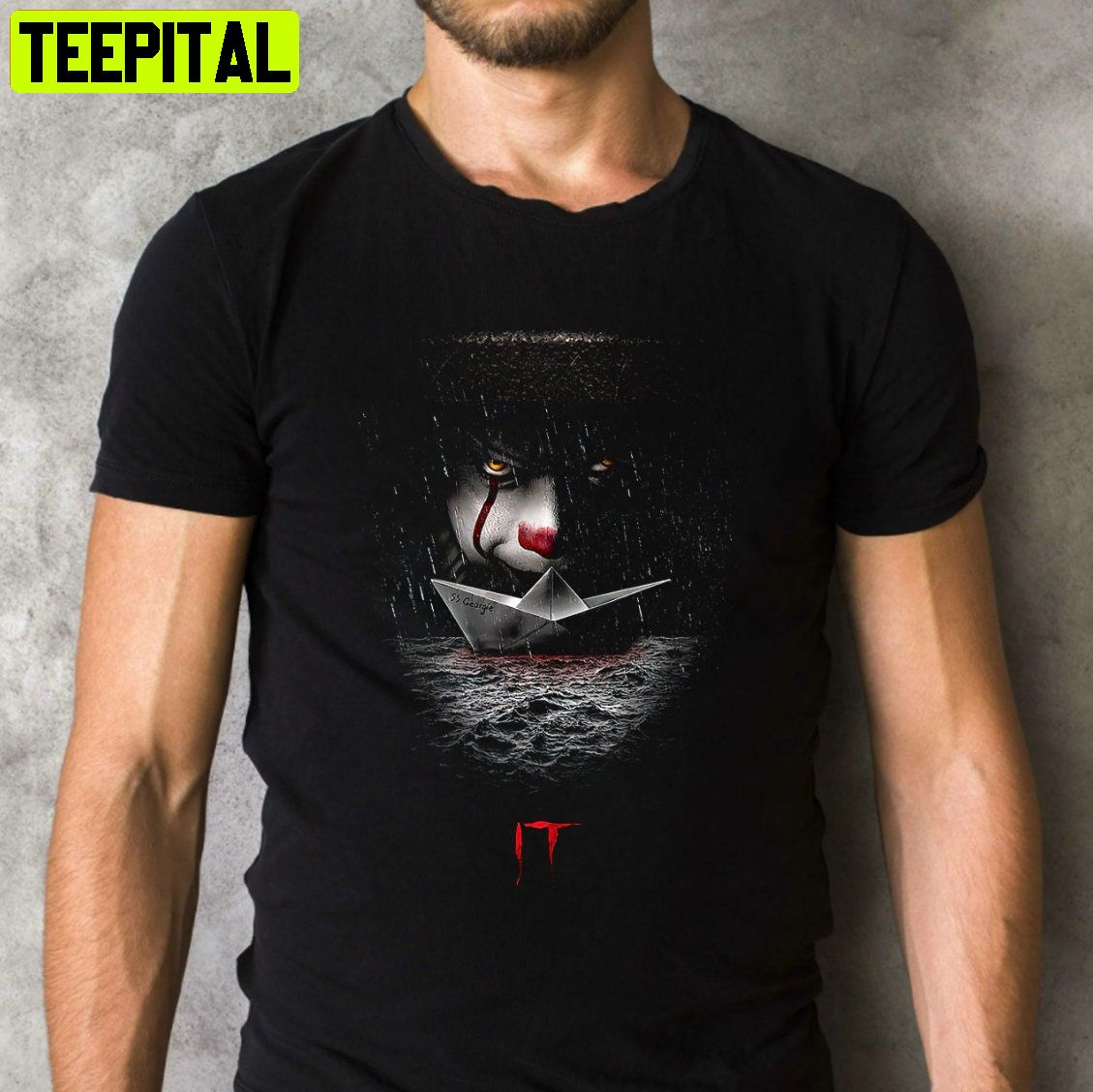 It Pennywise Stephen King Storm Drain Scary Movie Retro Design T-Shirt It Pennywise Stephen King Storm Drain Scary Movie Retro Design T-Shirt