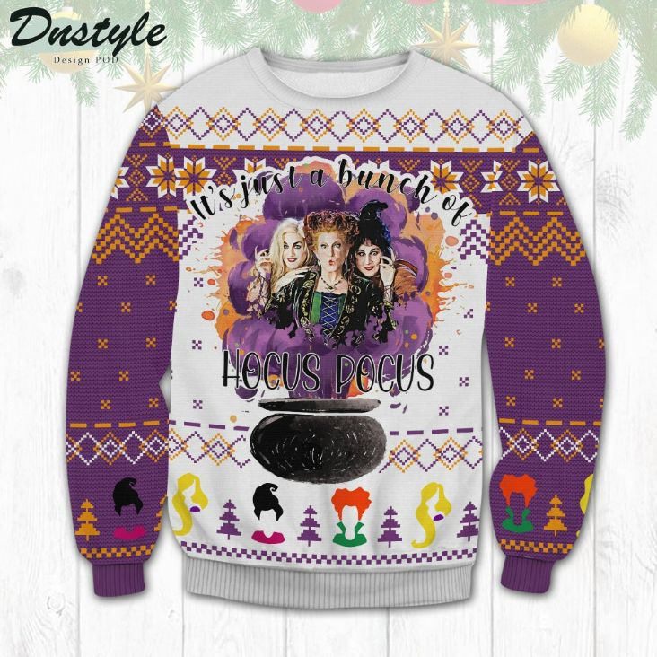It's Just A Bunch Of Hocus Pocus Ugly Christmas Sweater It's Just A Bunch Of Hocus Pocus Ugly Christmas Sweater