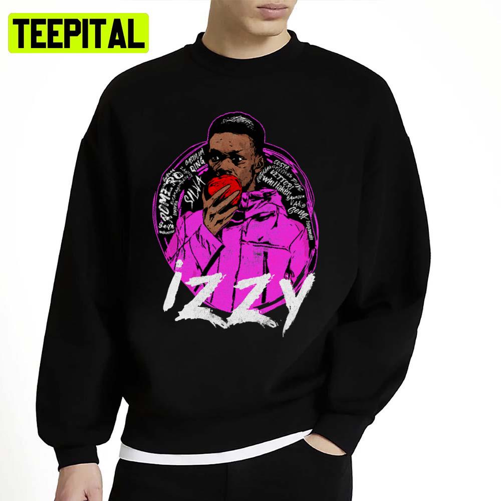 Izzy Israel Adesanya Martial Artist Pink Design Unisex Sweatshirt Izzy Israel Adesanya Martial Artist Pink Design Unisex Sweatshirt