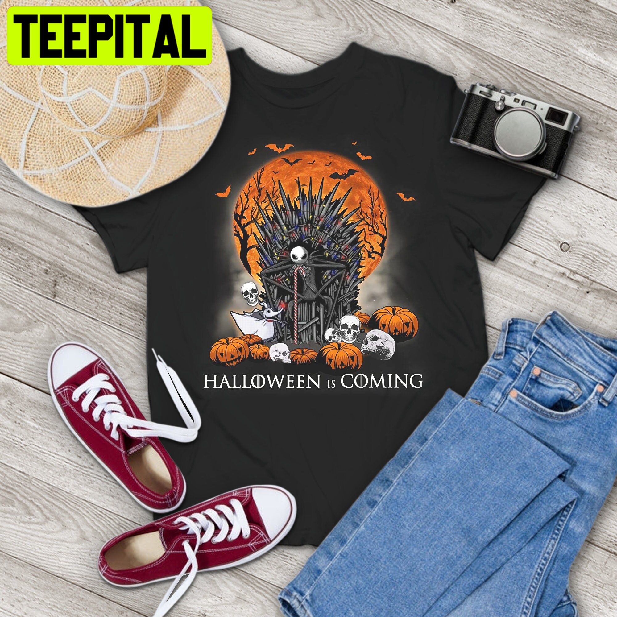 Jack Halloween Is Coming Vintage Trending Unisex T-Shirt Jack Halloween Is Coming Vintage Trending Unisex T-Shirt