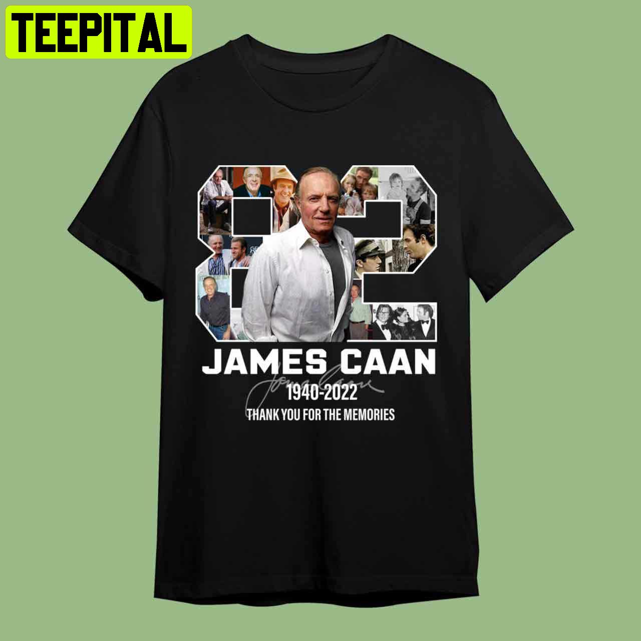 James Caan Thank You For The Memories Signature Retro Art Unisex T-Shirt James Caan Thank You For The Memories Signature Retro Art Unisex T-Shirt