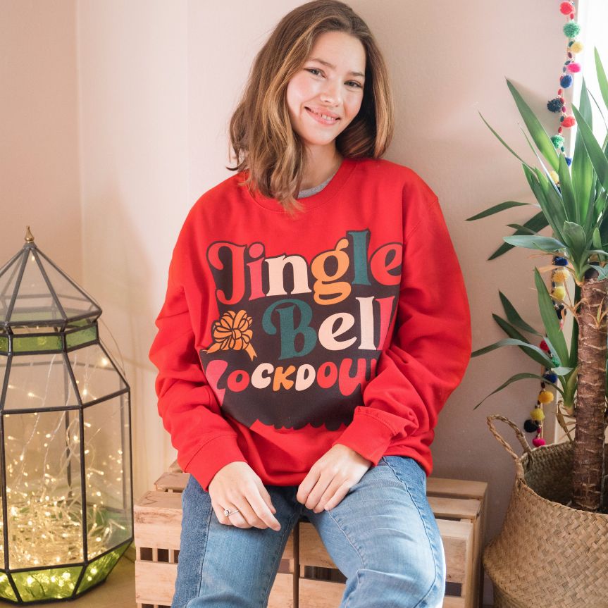 Jingle Bell Lockdown Women's Christmas Sweatshirt Jingle Bell Lockdown Women's Christmas Sweatshirt