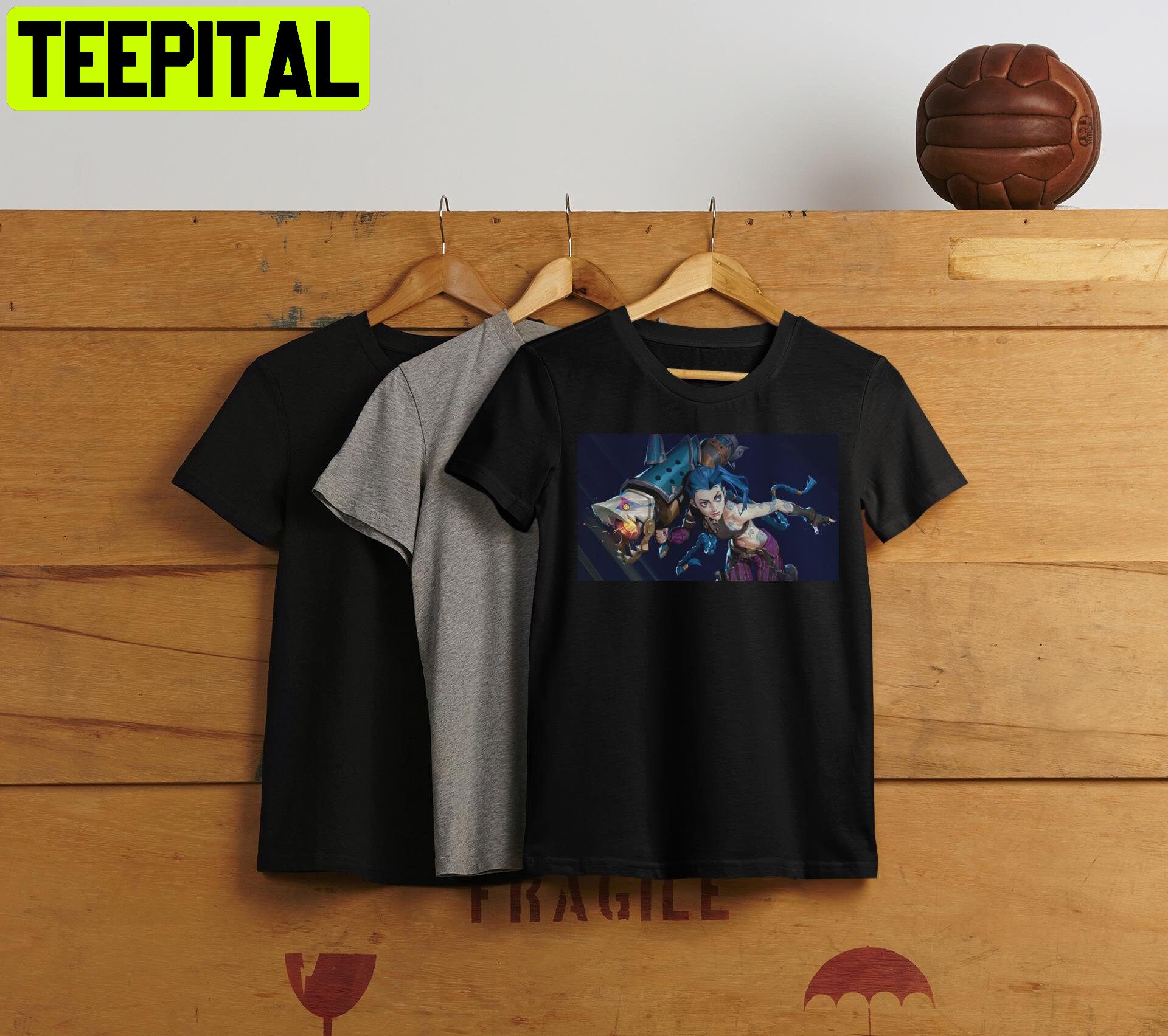 Jinx Lol Arcane League Of Legends Vi Netflix Caitlyn Unisex T-Shirt Jinx Lol Arcane League Of Legends Vi Netflix Caitlyn Unisex T-Shirt