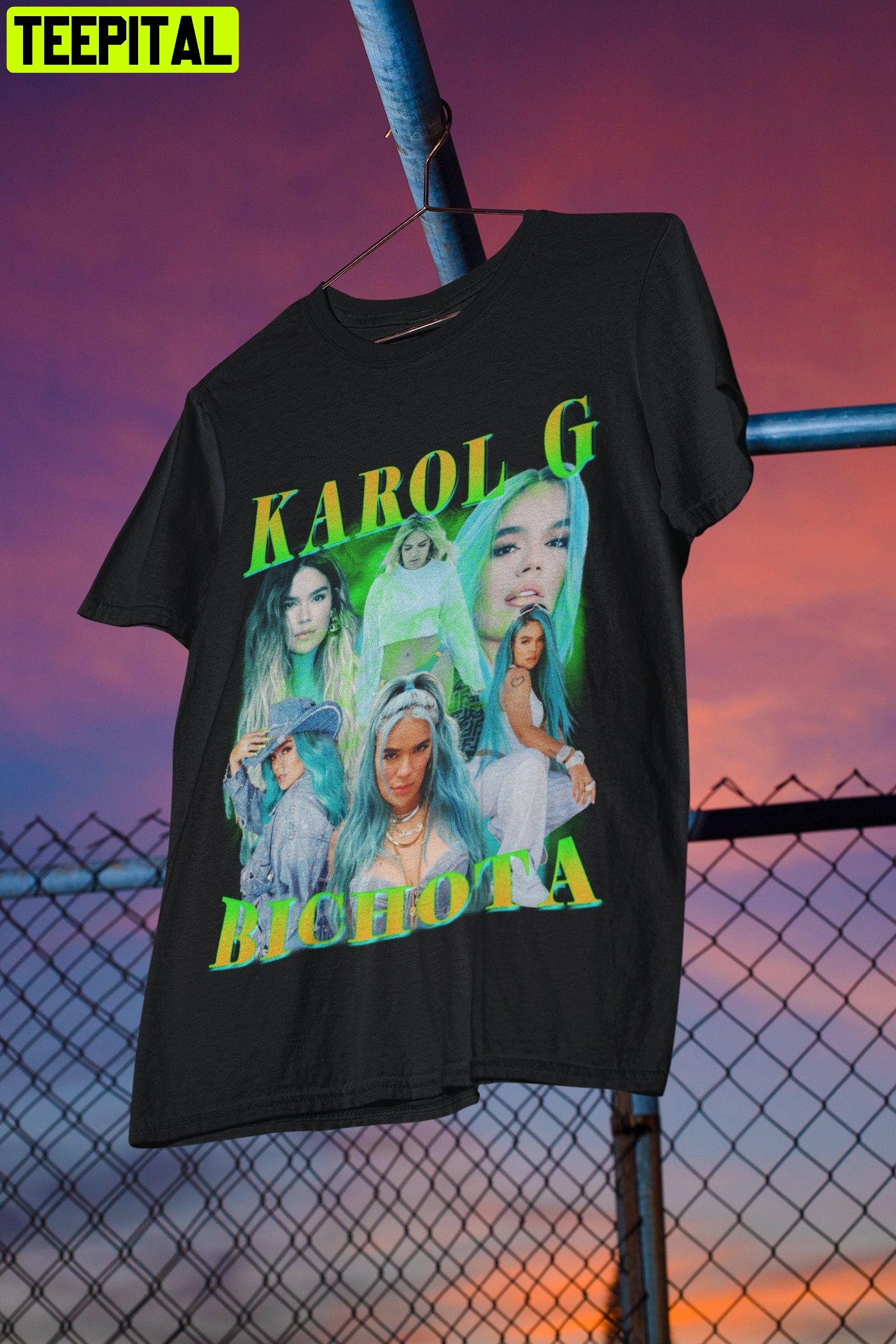 Karol G 90s' Bichota Club Retro Design T-Shirt Karol G 90s' Bichota Club Retro Design T-Shirt