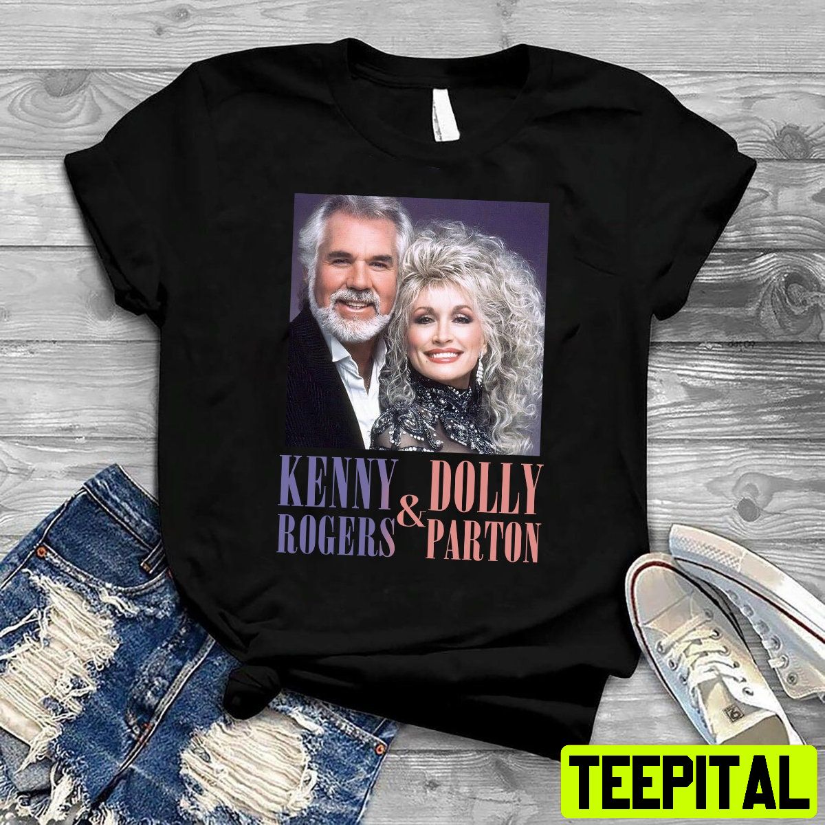 Kenny Rogers And Dolly Parton Design Unisex T-Shirt Kenny Rogers And Dolly Parton Design Unisex T-Shirt