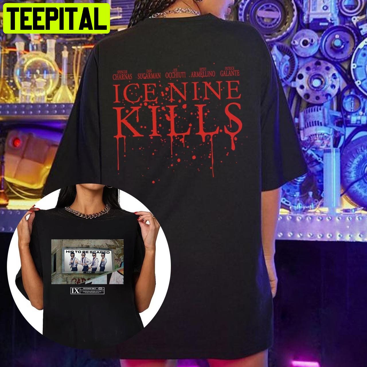 Kills Ice Nine Kills Hip To Be Scared Billboard Halloween Unisex T-Shirt Kills Ice Nine Kills Hip To Be Scared Billboard Halloween Unisex T-Shirt