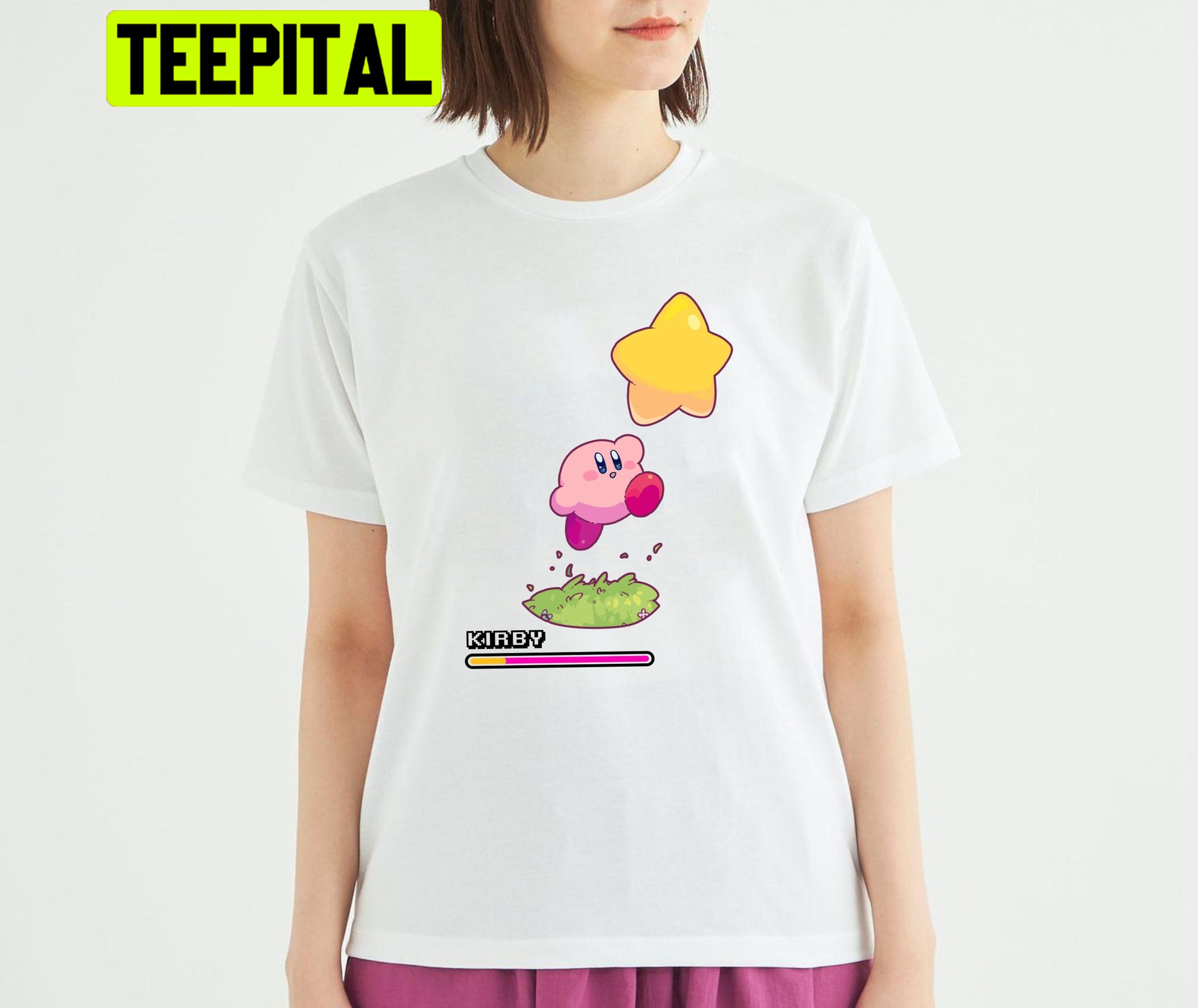 Kirby Catch The Star Trending Unisex Shirt Kirby Catch The Star Trending Unisex Shirt