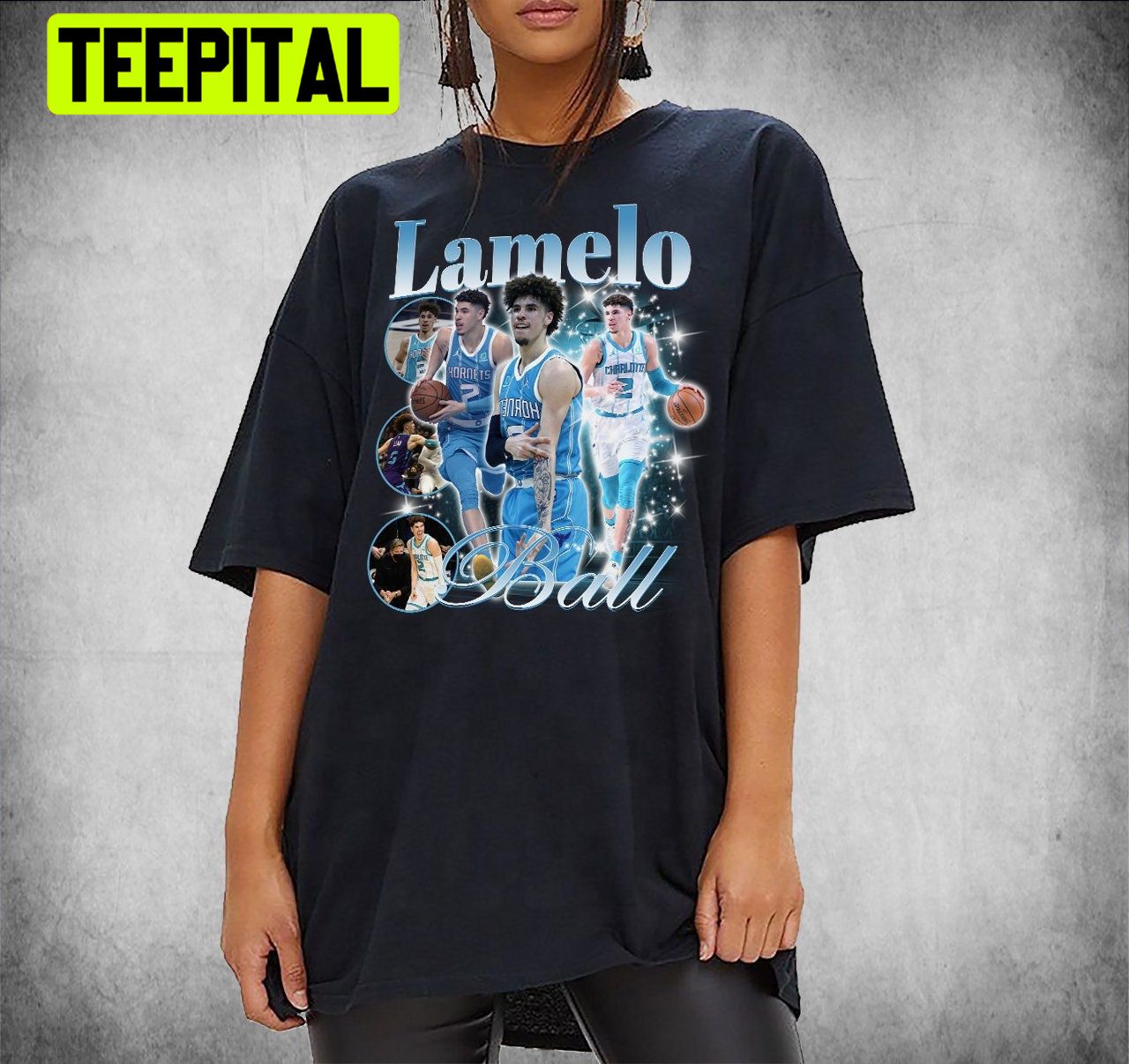Lamelo Ball Charlotte Hornets Nba Football Unisex T-Shirt Lamelo Ball Charlotte Hornets Nba Football Unisex T-Shirt