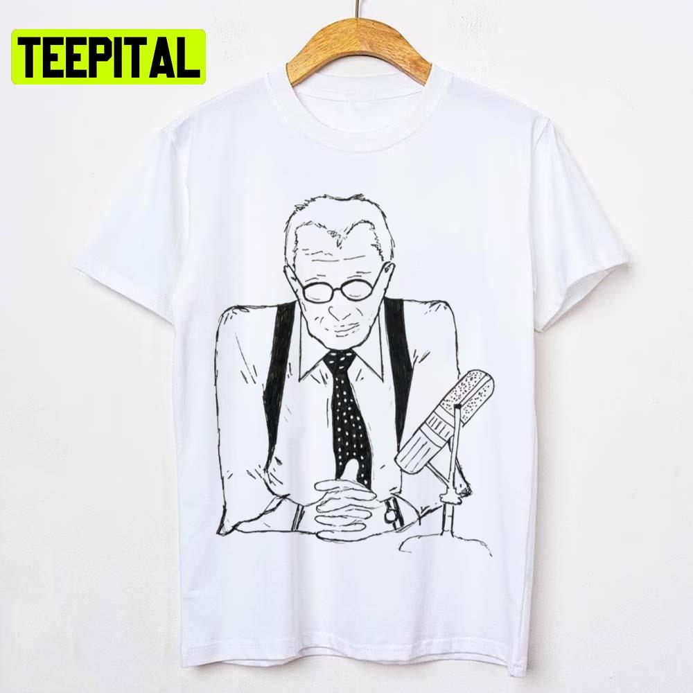 Larry King Line Drawing Tv Host Unisex T-Shirt Larry King Line Drawing Tv Host Unisex T-Shirt