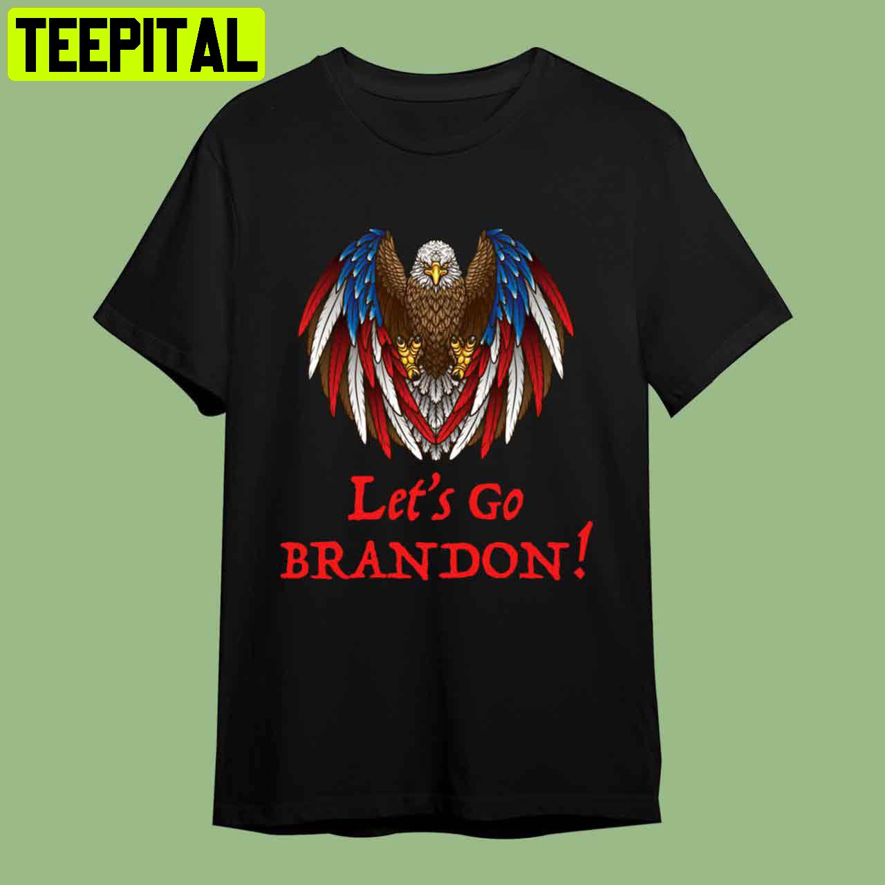 Let's Go Brandon Eagle Retro Art Unisex T-Shirt Let's Go Brandon Eagle Retro Art Unisex T-Shirt