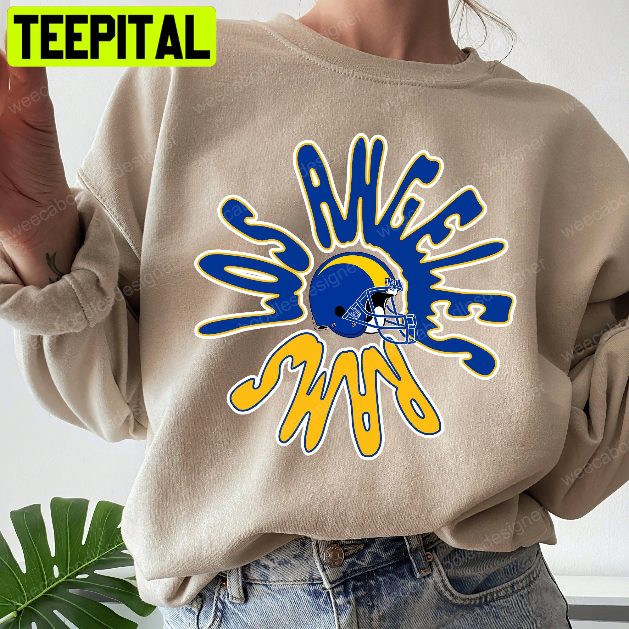 Los Angeles Football Vintage Style Unisex Sweatshirt Los Angeles Football Vintage Style Unisex Sweatshirt