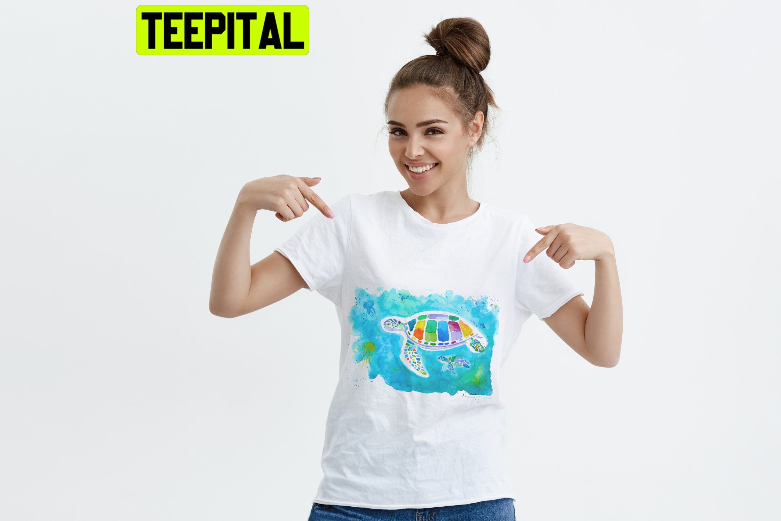 Mama Sea Turtle & Baby Sea Turtle Lady Trending Unisex T-Shirt Mama Sea Turtle & Baby Sea Turtle Lady Trending Unisex T-Shirt