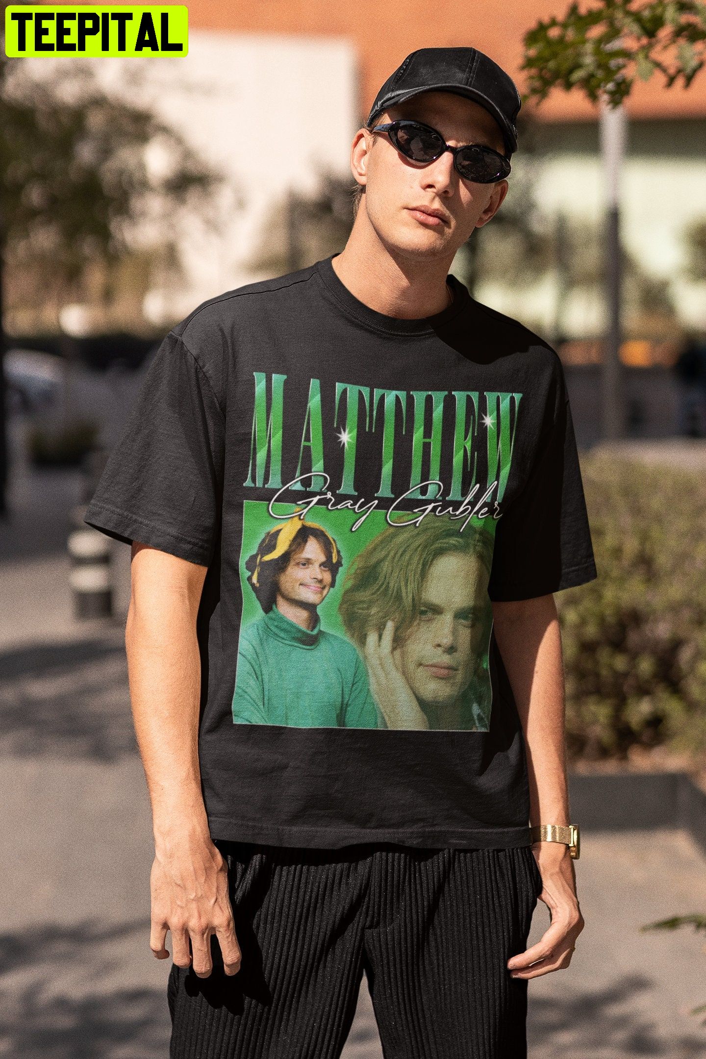 Matthew Gray Gubler 90s Retro Design T-Shirt Matthew Gray Gubler 90s Retro Design T-Shirt