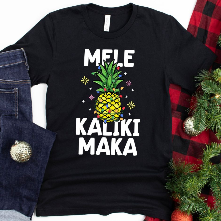 Mele Kalikimaka Tank Top Pineapple Gift Christmas Shirt Mele Kalikimaka Tank Top Pineapple Gift Christmas Shirt