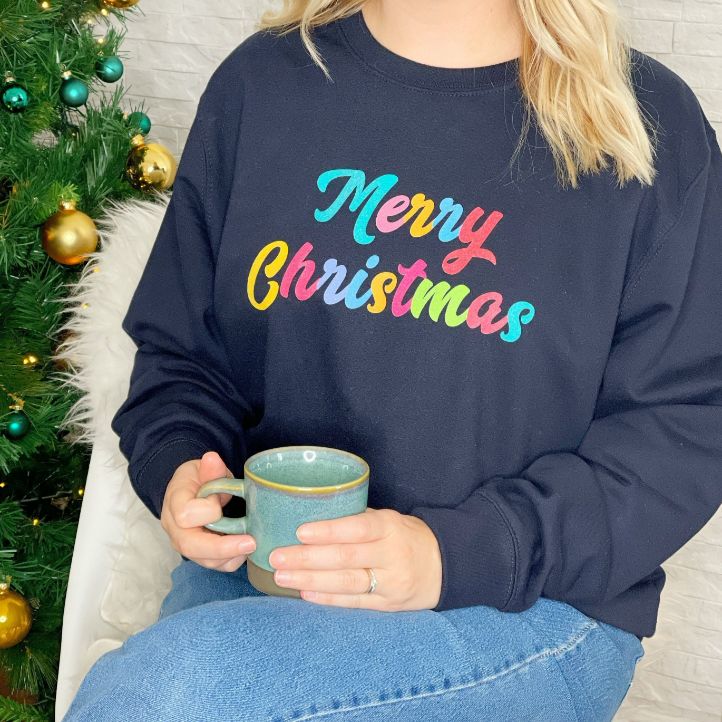 Merry Christmas Modern Brights Sweatshirt Merry Christmas Modern Brights Sweatshirt