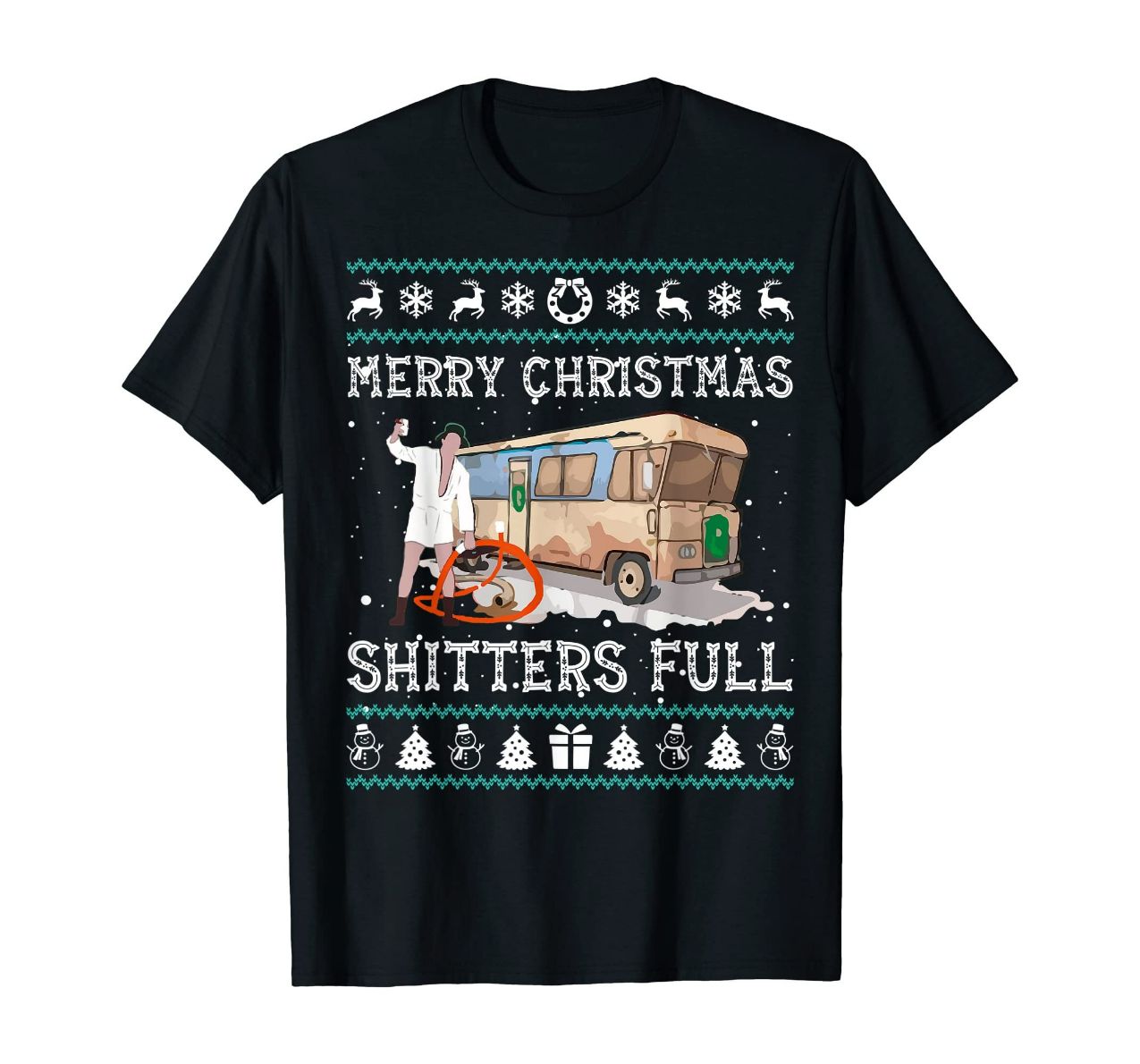 Merry Christmas Shitters Full Ugly Sweater T-Shirt Merry Christmas Shitters Full Ugly Sweater T-Shirt