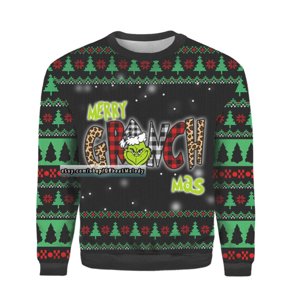 Merry Grinchmas Ugly Christmas Sweater Merry Grinchmas Ugly Christmas Sweater