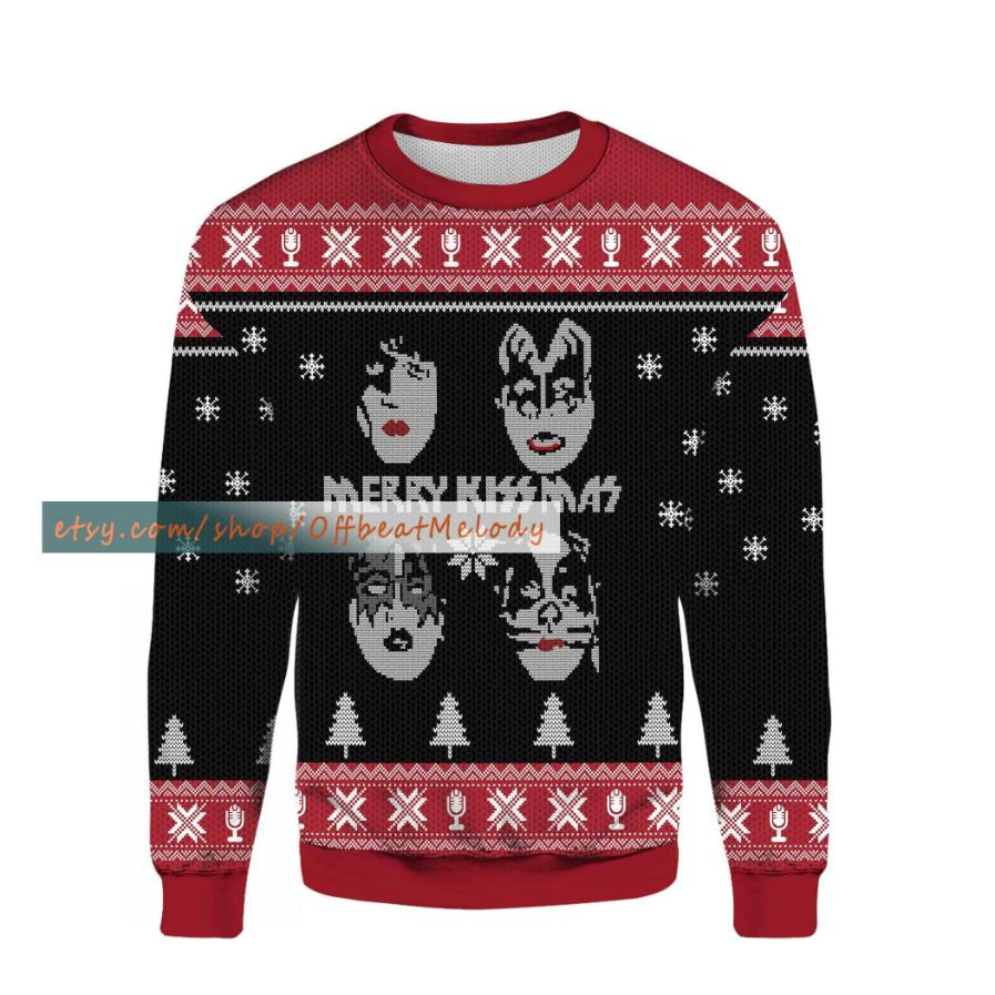 Merry Kissmas Ugly Xmas Sweater Merry Kissmas Ugly Xmas Sweater