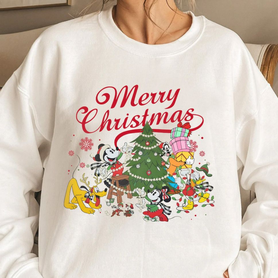 Mickey Mouse and Friends Christmas Tree Sweatshirt Mickey Mouse and Friends Christmas Tree Sweatshirt