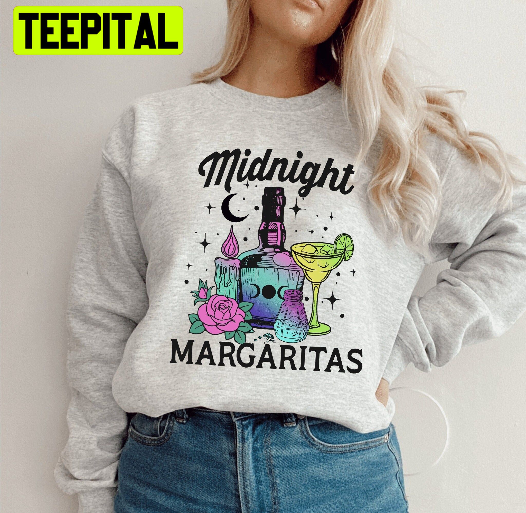 Midnight Margaritas Halloween Trending Unisex Sweatshirt Midnight Margaritas Halloween Trending Unisex Sweatshirt