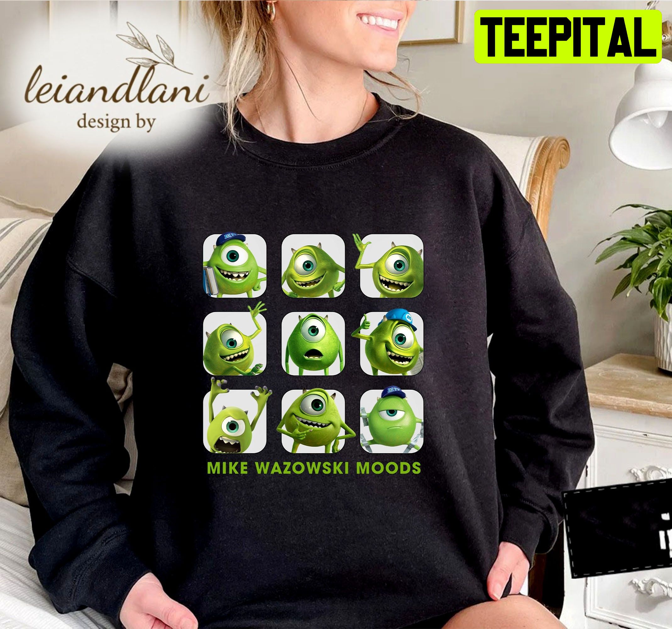 Mike Moods Boxup Monsters Inc Disney Sweatshirt Mike Moods Boxup Monsters Inc Disney Sweatshirt