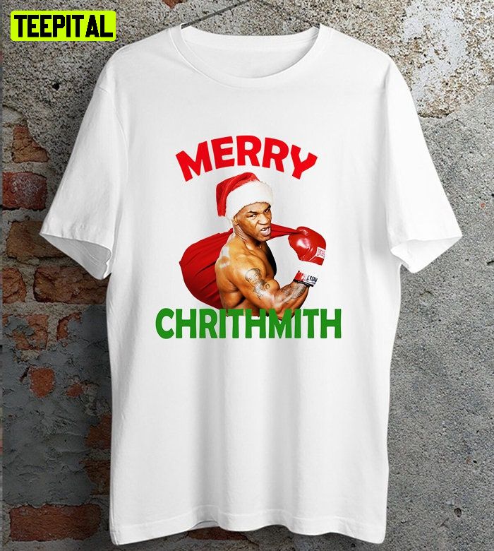 Mike Tyson Christmas Chritmith Xmax Slogan Retro Design T-Shirt Mike Tyson Christmas Chritmith Xmax Slogan Retro Design T-Shirt