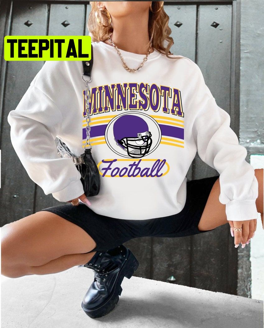 Minnesota Vikings Vintage Retro Style Football Unisex Sweatshirt Minnesota Vikings Vintage Retro Style Football Unisex Sweatshirt